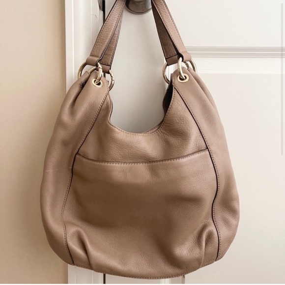 MICHAEL KORS genuine leather tassel shoulder bag boho style - Picture 2 of 14